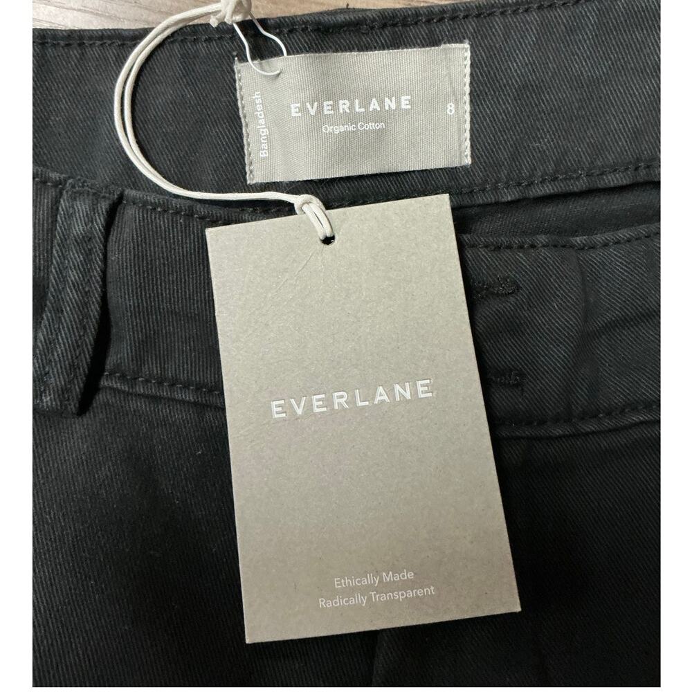 Everlane Wide Leg Crop Pants in Washed Black Size 8 - Picture 3 of 7